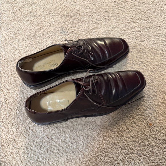Salvatore Ferragamo Brown Dress Shoes - Picture 5 of 7